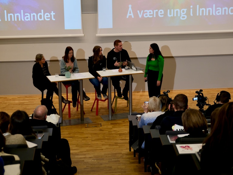 Panelsamtale under konferansen