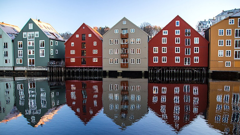 Utsikt over Nidelva i Trondheim